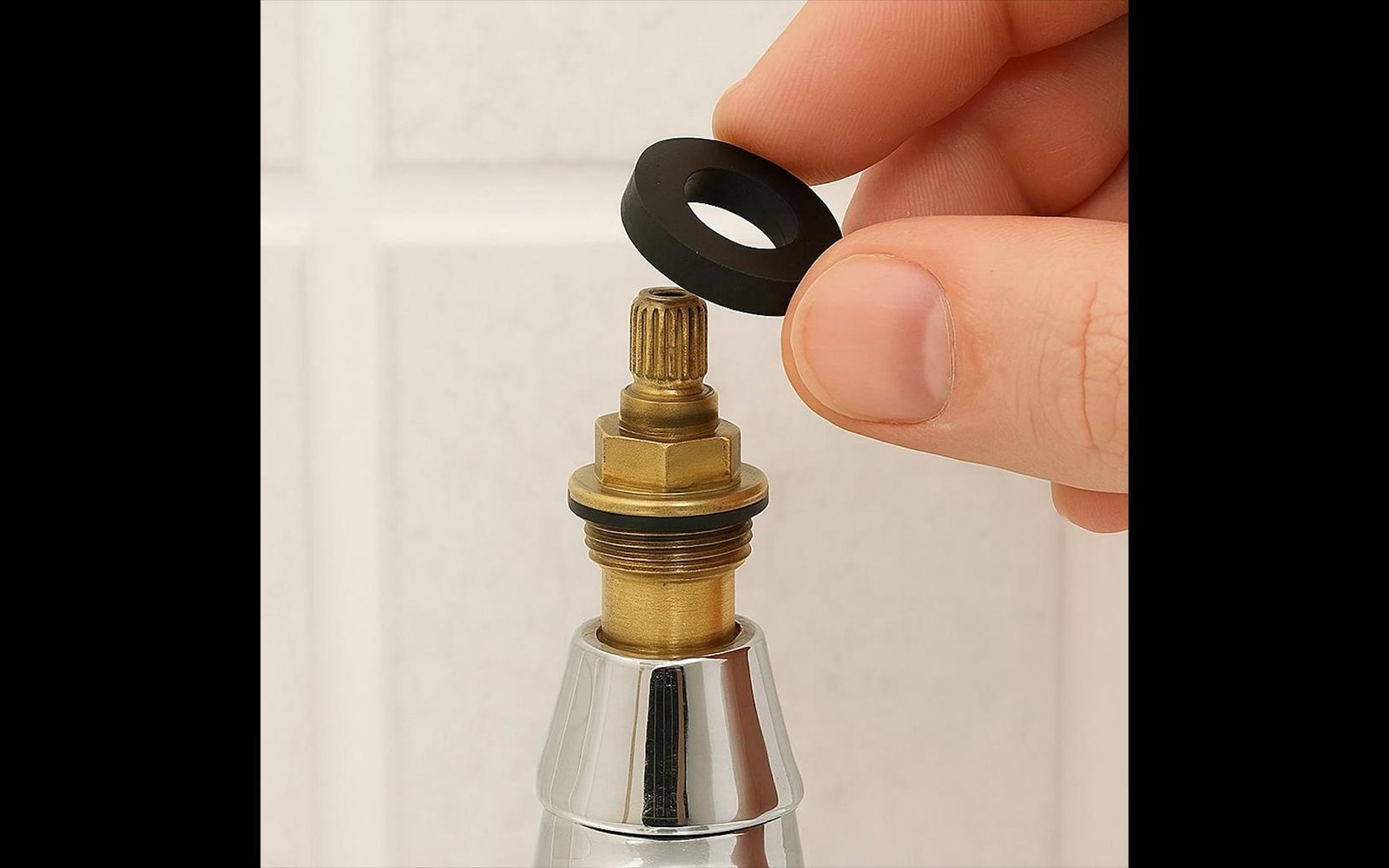 Replacing the tap washer